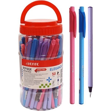 Ручка шар. deVENTE "Eleganza" , 0,6мм, масл. чернила, синяя, ,ассорти