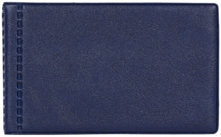 Визитница к/з на 28 визиток, синяя
