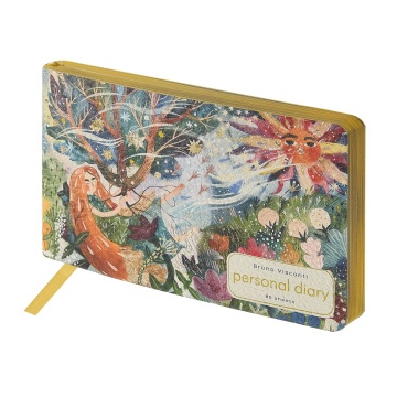 Еженедельник недат. А6 80л., мягк.обл., кож.зам. "Русалка"**