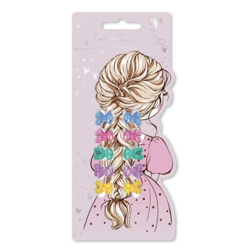 Набор заколок для волос "Феникс+. Зайки" 10шт., 1,3см