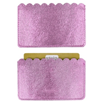 Чехол д/пласт.карт "Диско розовый" 105*60мм, блинт.тиснение, 2 отд.