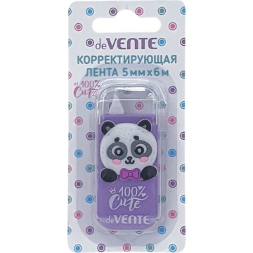 Корректирующая лента deVENTE.100% Cute.  Panda, 5мм*6м