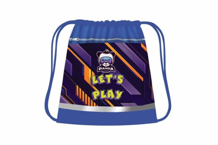 Мешок для обуви 1 отд, 415*340, карман, светоотр. "Let's play"