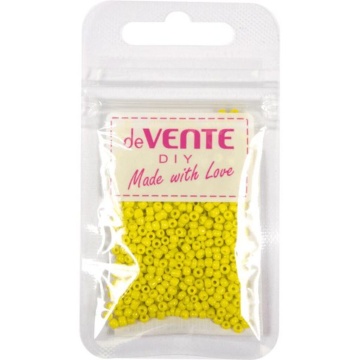 Бисер круглый "deVENTE. Opaque"  2 мм, 10гр, стекло, матовый, желтый