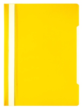Скоросшив. пласт. прозр. верх. жёлтый, 0.10/0.12
