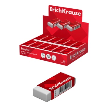 Ластик "Extra Soft" 51*22*12 синтет прямоугольный картонный держатель белый ARTBERRY 45414