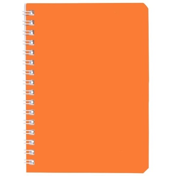 Блокнот А6  80л гребень "SoloMatte. Шафран" клетка, софт-тач, перф.на отрыв