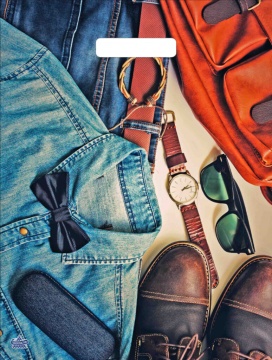 Пакет 40*31см (60мк) с вырубной ручкой "Деним" Глянец ПВД