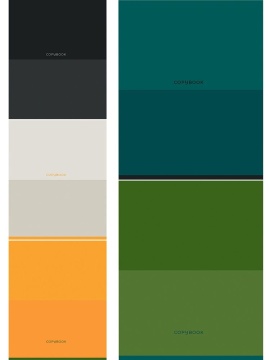 Тетрадь А5 48л кл. Проф-Пресс "Сложные оттенки" софт-тач, 5диз.в блоке