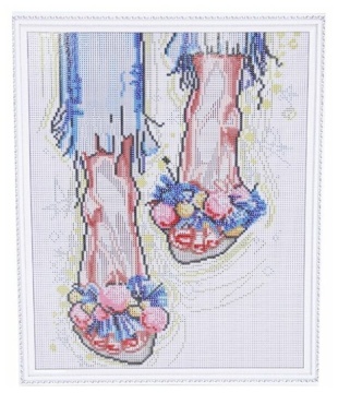 Алмазная мозаика, 40х50см, на подрамнике. ЛЁГКОЙ ПОХОДКОЙ. Полная выкладка.