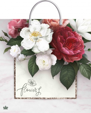 Пакет 36*37см (100мк) с пластиковой ручкой "Симпатия" ПВД