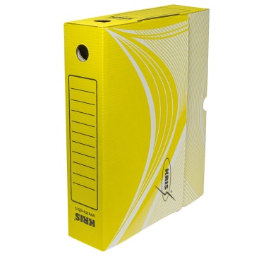 Короб архивный (325*260*75) глубина 75мм жёлтый
