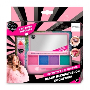 Детская косметика "Cool Star" тени для век, помада