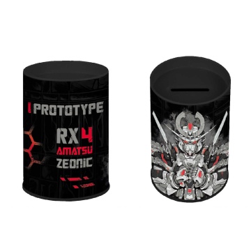 Копилка-подставка для канцелярских принадлежностей металл "Роботы" 10,4*7,5*7,5см