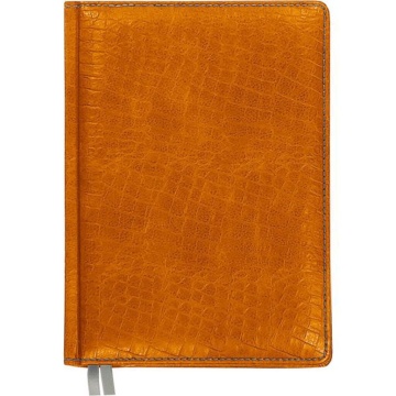 Ежедневник недат. В6 Attomex Croco 272стр., коричневый, тв.обл.,кожзам., ляссе, 70гр/м2