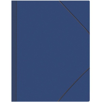 Папка на резинке А4 0,45мм синяя