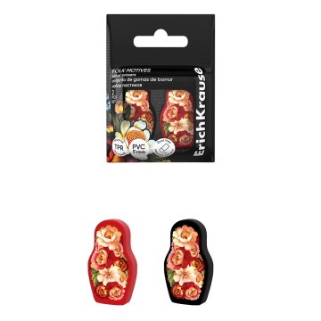 Набор из 2 ластиков ErichKrause Folk Motives (в пакете)