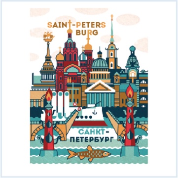 Обложка для паспорта "Корюшка" ПВХ