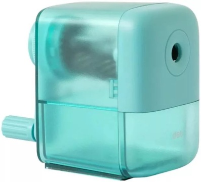 Точилка механическая 1 отв, пласт.корпус, автоподача, зеленая