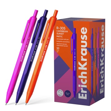 Ручка шар. ЕК R-305 Matic Caribbean Sunset  автомат 0,7мм, синяя