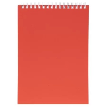 Блокнот А5  60л гребень "SoloMatte. Красный шелк" клетка, софт-тач