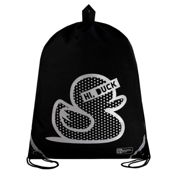 Мешок для обуви 1 отд, 360*480 светоотр. "Серебряный утенок" петля