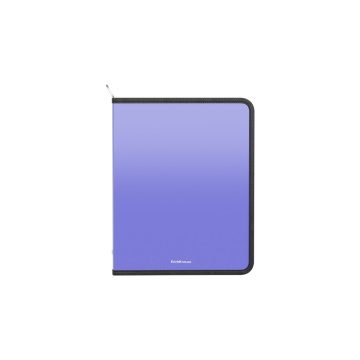 Папка для тетрадей на молнии пласт. с доп. карманом из сетки ErichKrause текстура Диагональ Пастель,