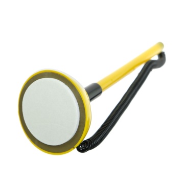 Ручка шариковая на липкой основе, пластиковая пружинка, цвет чернил-синий.