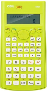 Калькулятор  10+2 разр. Deli научный, для ЕГЭ, зеленый E1710A
