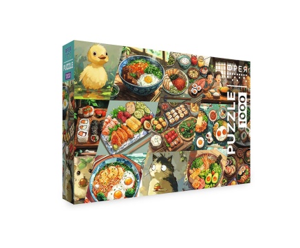 Пазлы 1000 элементов  470*670мм. "Вкус азиатской жизни"