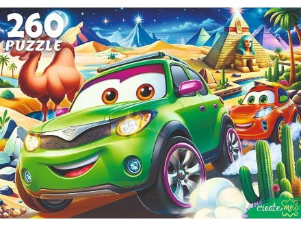 Пазлы 260 элементов 237*330мм. "Гонки в пустыне"
