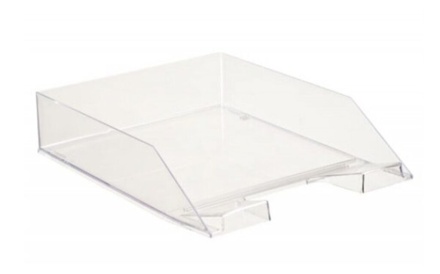 Лоток д\бумаг гориз. КАСКАД прозрачный