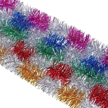 Мишура d=  5см, 2м, ПВХ, 2 цвета, ассорти из 5 цветов