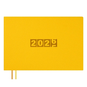 Планинг дат. 2026г 181*127мм 64л., кожзам., мягк.пер. "Джут горчичный" ляссе