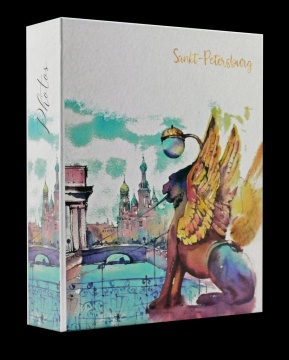 Фотоальбом 200 фото 10*15см SPb. Санкт-Петербург. Банковкий мостик