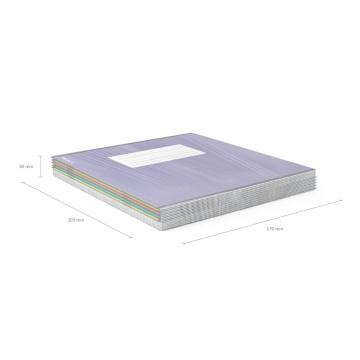 Тетрадь школьная ученическая ErichKrause Unicolor Bright, 18 листов, клетка (в плёнке по 10 шт.)_MIX