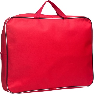 Папка А3 (450*350*70) с ручками, молния, ткань Красная