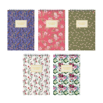 Блокнот А5 40л гребень "Цветы. Паттерн" клетка