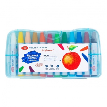 Набор масляной пастели "Я - Художник", 12 цв., пластиковая упаковка