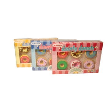 Набор ластиков  6 шт. "Пончики"