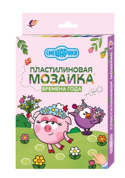 Набор "Пластилиновая мозаика. Смешарики. Времена года"