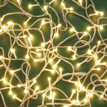 Гирлянда электрическая 10м 120LED светодиодная, нить, 8 режимов, 220В, шампань