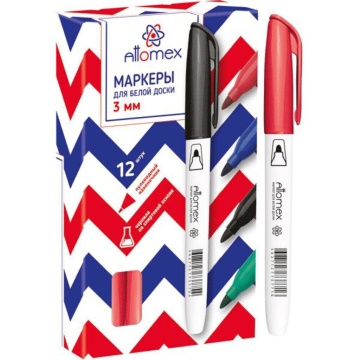 Маркер для белой доски 4,0мм.  красный