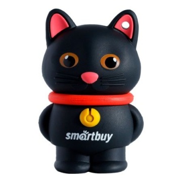 Флеш-драйв  64 GB USB 2.0 Smartbuy Wild series Котенок черный