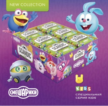 Драже освеж. б/с "SCANDIC. Яблоко" 14 гр / уп.18 шт./