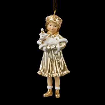 Украшение ErichKrause Decor Девочка с овечкой 11.5см
