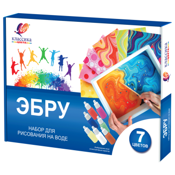 Набор для рисования на воде Эбру 7 цветов