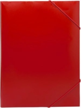 Папка на резинке А4 0,5мм красная
