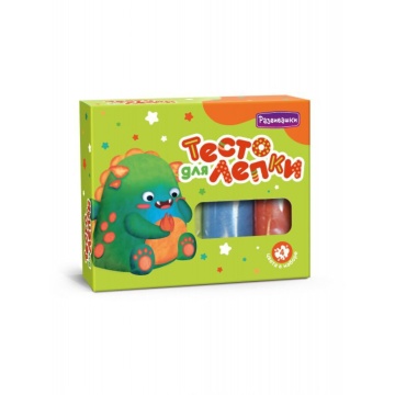 Тесто для лепки  4цв.25гр ТМ "Развивашки" 3+