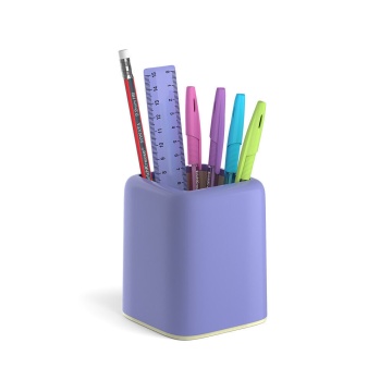 Настольный органайзер ЕК "Forte" Pastel, фиолетовый с желтой вставкой